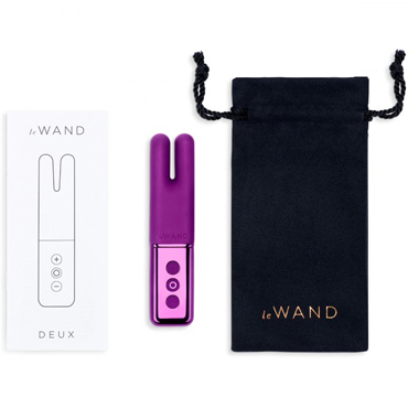 Le Wand Deux, вишневый, Двухмоторный мини-вибратор и другие товары Le Wand с фото