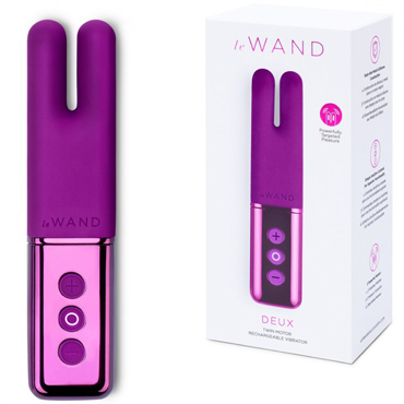 Le Wand Deux, вишневый, Двухмоторный мини-вибратор