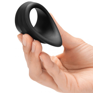 Gopaldas Mojo Molto, черное - Эрекционное кольцо с отростком - купить в секс шопе
