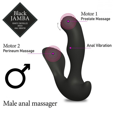 FeelzToys Black Jamba Anal Vibrator, черный - фото, отзывы