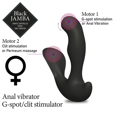 FeelzToys Black Jamba Anal Vibrator, черный - Универсальный массажер для мужчин и женщин - купить в секс шопе