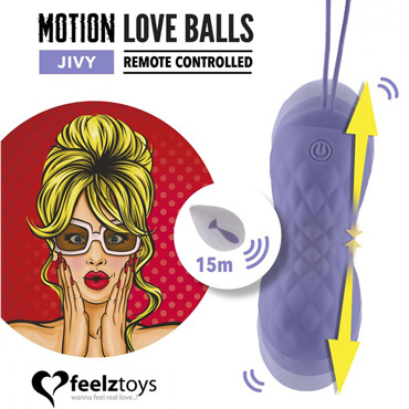 FeelzToys Jivy Motion Love Balls, фиолетовые - фото, отзывы