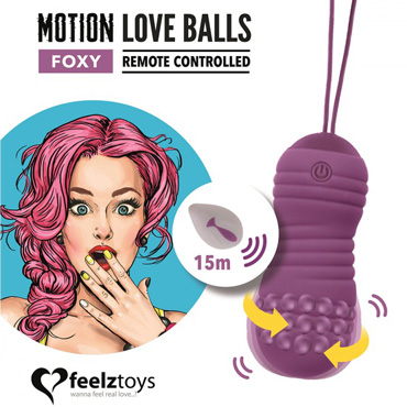 FeelzToys Foxy Motion Love Balls, пурпурные - фото, отзывы
