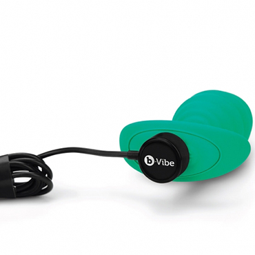 B-vibe Twist Texture Plug, зеленый, Анальный плаг с вибрацией и рельефом и другие товары B-Vibe с фото