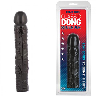 Doc Johnson Classic Dong 20 см, черный — фото 1