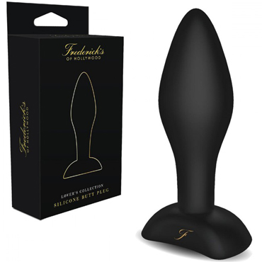 Fredericks Of Hollywood Silicone Butt Plug, чернвя — фото 1