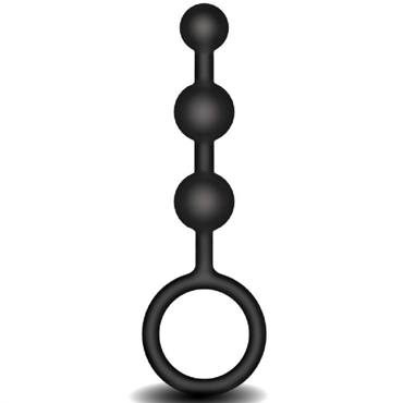 Fredericks Of Hollywood Silicone Anal Beads, черные — фото 2