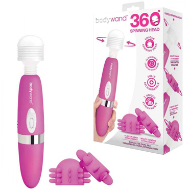 BodyWand 360 Spinning Head, розовый — фото 1