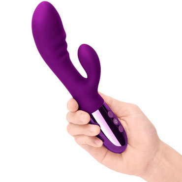 le WAND Blend, фиолетовый - Вибромассажер с двойной стимуляцией - купить в секс шопе