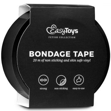 EasyToys Bondage Tape 20 м, черная - Лента для связывания - купить в секс шопе