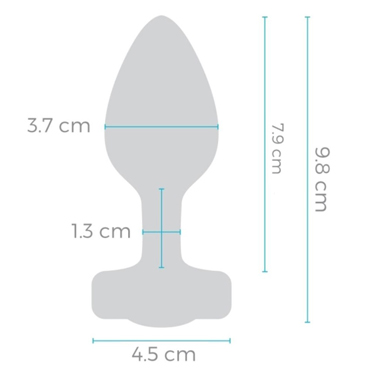 Анальный розовый плаг VIBRATING HEART SHAPE JEWEL PLUG - подробные фото в секс шопе Condom-Shop