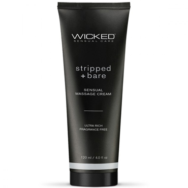Wicked Stripped + Bare Massage Cream, 120 мл, Уходовый и массажный легкий крем