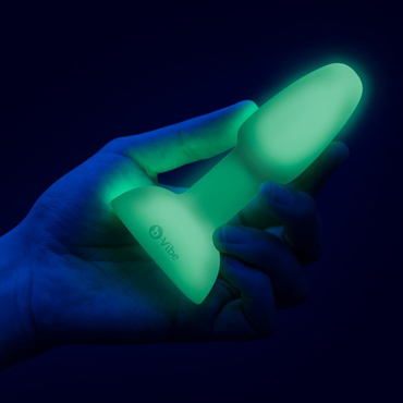 b-vibe ASSTRONAUT GLOW IN THE DARK SET - Набор светящихся в темноте анальных игрушек - купить в секс шопе