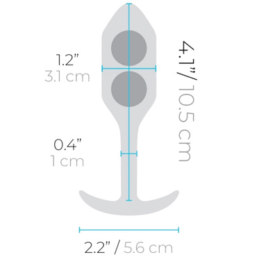 Новинка раздела Секс игрушки - Анальная пробка B-vibe Snug Plug 2, зеленая