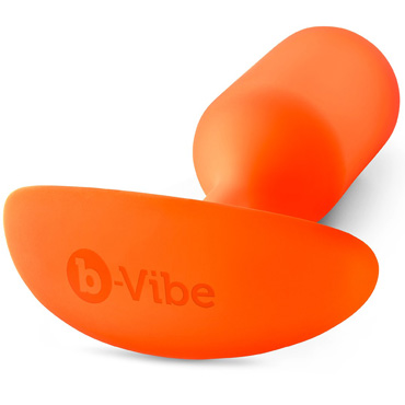 Анальная пробка B-vibe Snug Plug 3, оранжевая — фото 3