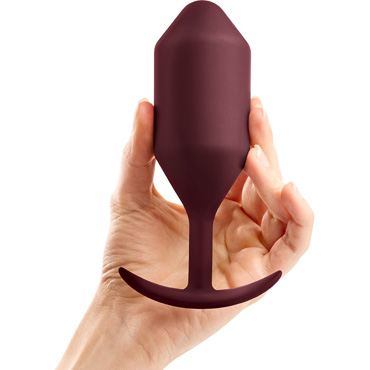 Анальная пробка B-vibe Snug Plug 5, бордо - фото, отзывы