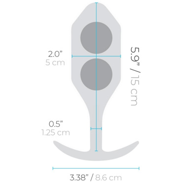 Новинка раздела Секс игрушки - Анальная пробка B-vibe Snug Plug 5, бордо