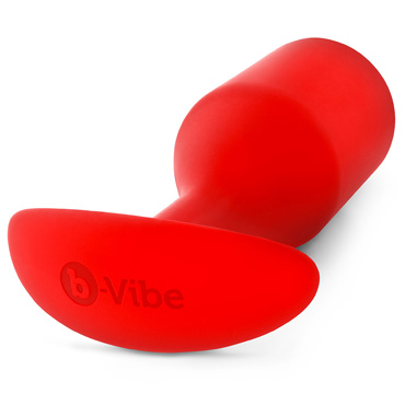 Анальная пробка B-vibe Snug Plug 6, красная - Профессиональная, для ношения - купить в секс шопе