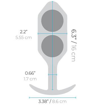 Новинка раздела Секс игрушки - Анальная пробка B-vibe Snug Plug 6, красная