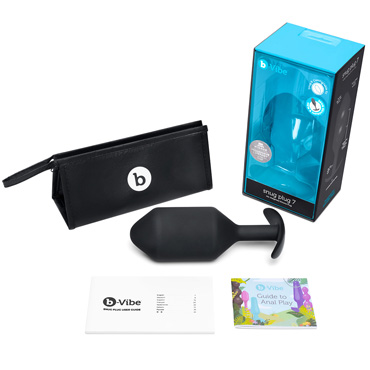 Анальная пробка B-vibe Snug Plug 7, черная, Профессиональная, для ношения и другие товары B-Vibe с фото