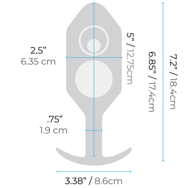 Новинка раздела Секс игрушки - Анальная пробка B-vibe Snug Plug 7, черная
