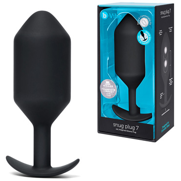 Анальная пробка B-vibe Snug Plug 7, черная