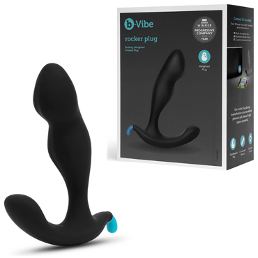 Утяжеленный анальный стимулятор ROCKER PLUG BLACK