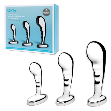 Набор стимуляторов простаты STAINLESS STEEL P-SPOT TRAINING SET