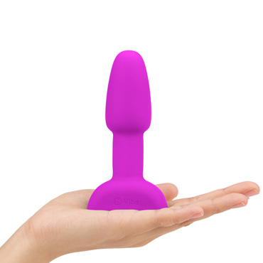 B-Vibe Rimming Petite, фуксия, Анальная премиум-пробка с римминг эффектом и другие товары B-Vibe с фото
