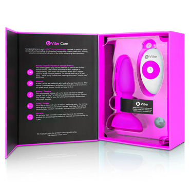 B-Vibe Rimming Petite, фуксия - фото 9