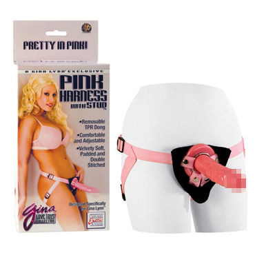 California Exotic Pink Harness with Stud — фото 1