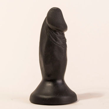 Биоклон Анальная пробка, черная, Реалистичной формы пениса