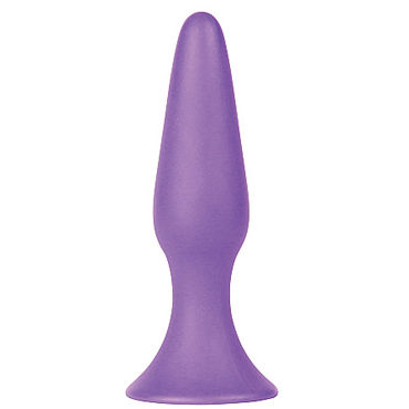 Shots Toys Silky Buttplug, фиолетовая, Анальная пробка среднего размера