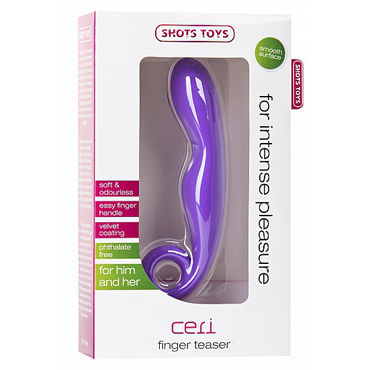 Shots Toys Ceri, фиолетовый - Массажер для анальной и вагинально-клиторальной стимуляции - купить в секс шопе