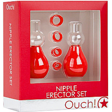Shots Toys Nipple Erector Set, красный - фото, отзывы