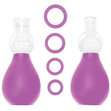Shots Toys Nipple Erector Set, фиолетовый, Набор для стимуляции груди
