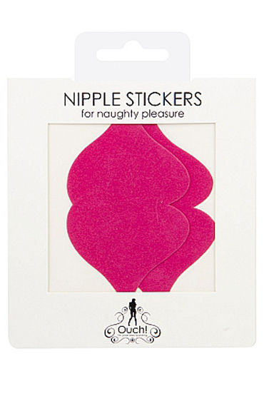 Shots Toys Nipple Sticker Lips, розовые - фото, отзывы
