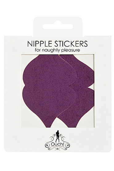 Shots Toys Nipple Sticker Lips, фиолетовые - фото, отзывы