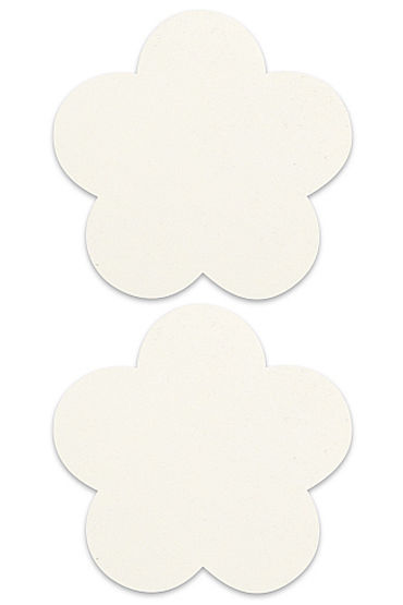 Shots Toys Nipple Sticker Blossom, белые, Пэстисы в форме цветочков