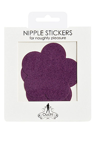 Shots Toys Nipple Sticker Blossom, фиолетовые - фото, отзывы