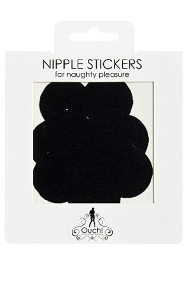 Shots Toys Nipple Sticker Blossom, черные - фото, отзывы