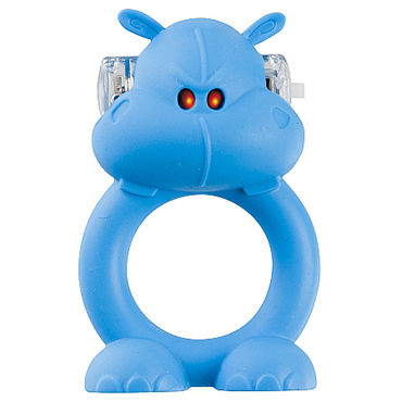 Shots Toys Happy Hippo, Эрекционное виброкольцо в виде бегемот