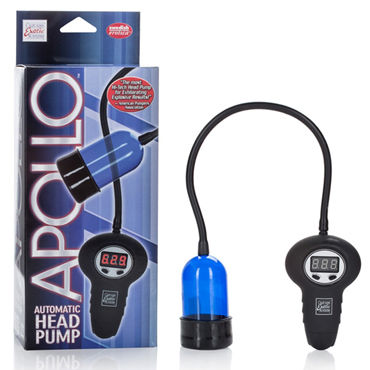 California Exotic Apollo Automatic Head Pump, синяя, Помпа для стимуляции головки