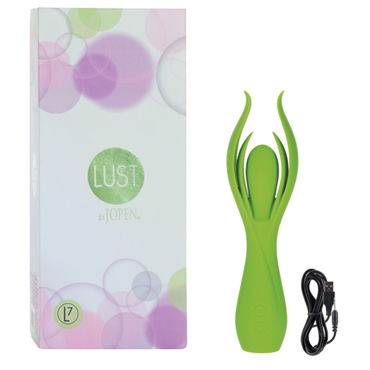 Jopen Lust L7, зеленый, Вибромассажер оригинальной формы