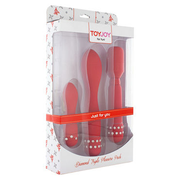 Новинка раздела Секс игрушки - Toy Joy Diamond Triple Pleasure Pack, красный