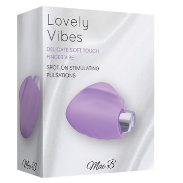 Mae B Soft Touch Finger Vibe, фиолетовый, Вибратор для стимуляции эрогенных зон и другие товары Mae B с фото