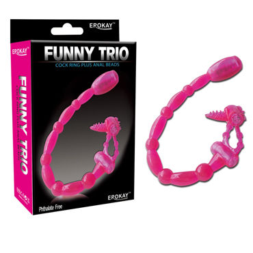 Erokay Funny Trio, Эрекционное кольцо с анальной цепочкой