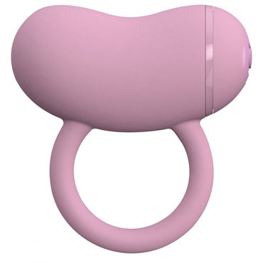 Toy Joy Enzo Couples Ring, розовое, Виброкольцо на пенис