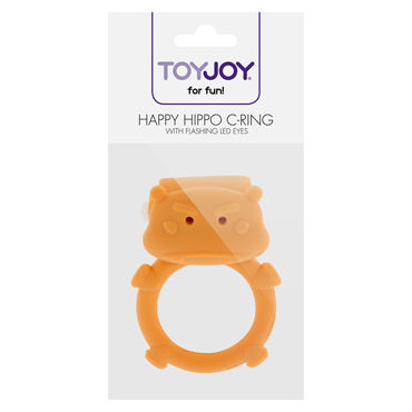 Toy Joy Happy Hippo C-ring - Виброкольцо в виде бегемота - купить в секс шопе