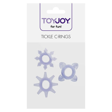 Toy Joy Tickle C-Rings, фиолетовый - фото, отзывы